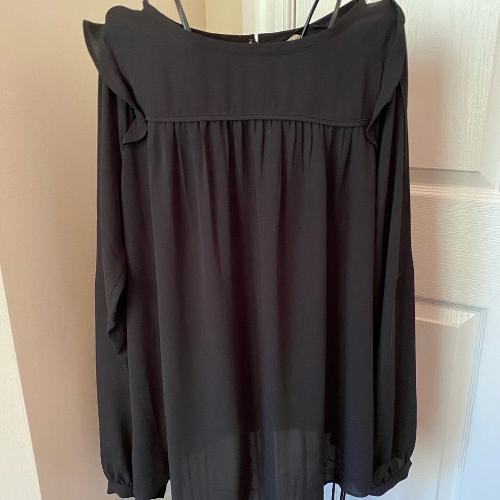 Black Loft Blouse Size Medium
